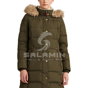 Nouvelle veste matelassée longue tendance pour femmes, durable, sur mesure, de haute qualité, à capuche en fourrure, imperméable et respirante - Product Image 4