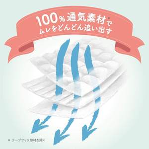 2 paquetes versión Japón Original alta calidad famosa Merries Baby pañal cinta tipo M tamaño 68 piezas una caja de cartón - Product Image 4