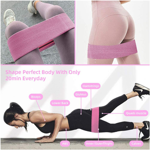 2025 Custom logo Fabric Resistance Bands Non Slip Glute Nude Booty Bands for Legs & Butt Exercise Band <b>Fitness</b> <b>Accessories</b> Gear - Product Image 4
