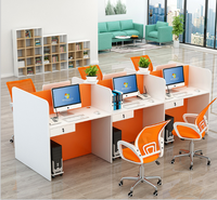 Bureau combo personnel, meuble de bureau, pour 4 personnes, combinaison