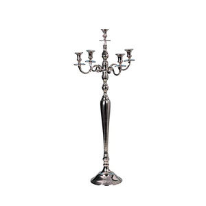 Luxe Argent Candélabres Centres De Mariage 5 bras - Product Image 1