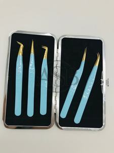 เด็กหัวใจสีฟ้าจับสแตนเลสที่ยั่งยืนโลโก้ที่กําหนดเองต่อขนตาแหนบแหนบคุณภาพสูงต่อขนตา - Product Image 4