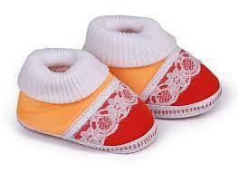 Botines de algodón orgánico con estampado liso para bebé, botines de lana para bebé, varios colores, cálidos, para invierno, OEM, India - Product Image 2