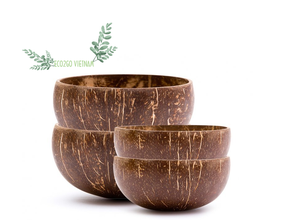 Wholesale 2025 Coconut Shell Bowl Natural Small Vietnam/ Coconut Shell Bowl for Candle With Engrave Laser Logo Export by Eco2go - Product Image 5