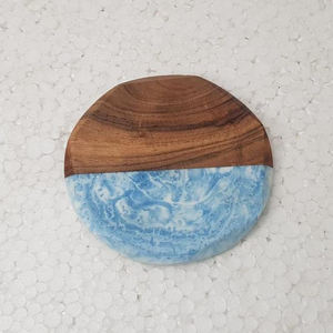 Sous-verres en bois avec pièces de support Sous-verres en bois Ensemble de sous-verres pour bar cuisine maison à Star Crafts Inde - Product Image 2