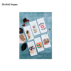 Vente en gros 100% pur coton bio torchons torchon de cuisine au moins prix - Product Image 1