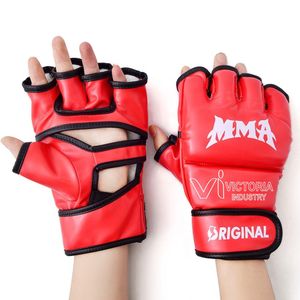 Gants MMA et de boxe en cuir de haute qualité personnalisés par OEM Gants de combat du Pakistan - Product Image 1