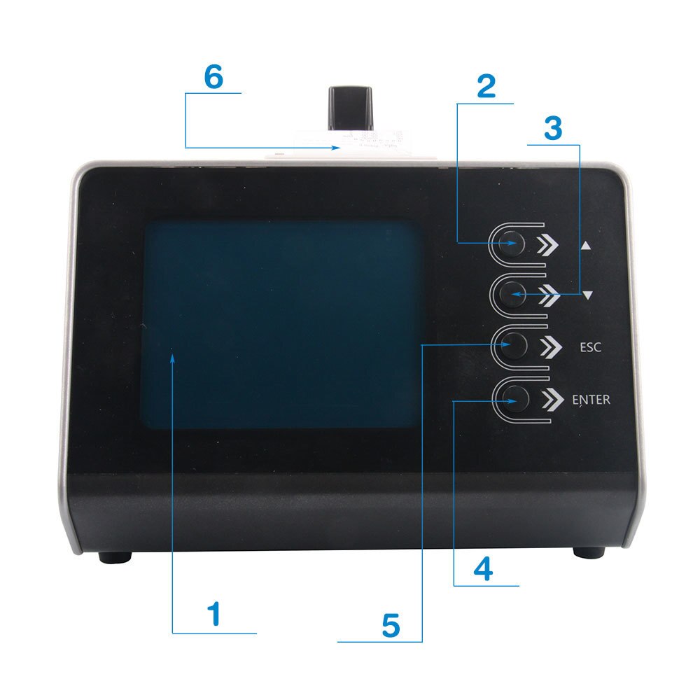 Analyseur Portable d'extraction pour voiture, de 6GHz, 2 ports, consommation d'énergie, analyseur Portable, avec imprimante, 5 gaz