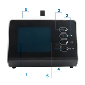 Portable Automotive Exhaust 5 Gas Analyzer 6GHz 2 port Car Engine Emissions Testing 5 Gas Portable Analyzer with Printer