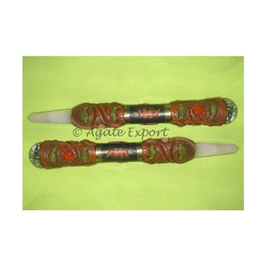 Fengshui — baguettes de guérison Quartz Rose, pointe de guérison - Product Image 1