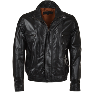 Shemax 2023 calidad superior Venta caliente personalizado al por mayor hombres chaqueta de cuero negro - Product Image 3