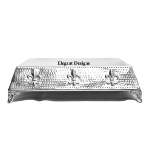 Support à gâteau en métal, Design fleur, de forme ronde, fait à la main, fantaisie, de haute qualité, décoratif, de luxe, meilleure vente - Product Image 2