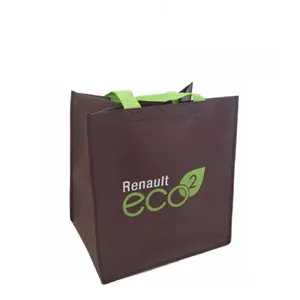 A sacola de compras reusável personalizada multi cor reciclou a sacola não tecida do eco com logotipo