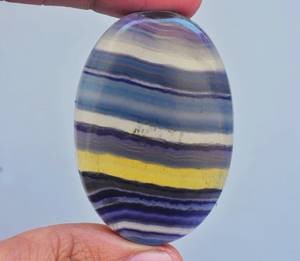Cabujón de piedras preciosas de fluorita multicolor, diseño increíble, joyería, gran oferta - Product Image 2