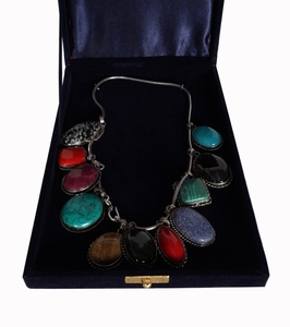 À la mode Imitation Argent Plaqué Collier Or Perlé Pendentifs En Acier Inoxydable Matériel De Noce Bijoux Conception - Product Image 6