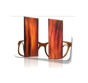 Placas de cuerno naturales con rayas blancas para marco óptico y mango de cuchillo para sin pulir a la venta - Product Image 1