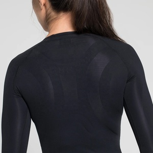 2026 New Quick Dry Full Sleeve Women's Sport <b>Compression</b> T-shirt-Tight Fit Round Neck Solid Pattern Spandex/Polyester Material - Product Image 6