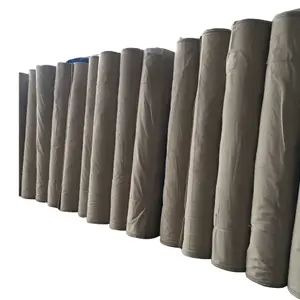 Canvas Fabric For Custom Heavy Duty Khaki Plain Dyed 100% Organic Cotton Duck Canvas Fabric For Tent Tarpaulin Bags Drop Sheet