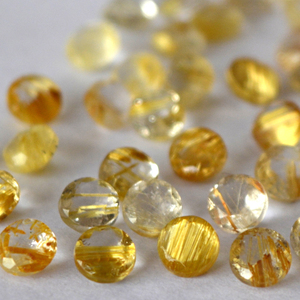 Nœud de Quartz en rutilé doré, naturel, de 4 mm à 8mm, forme ronde, ample, qualité supérieure - Product Image 3