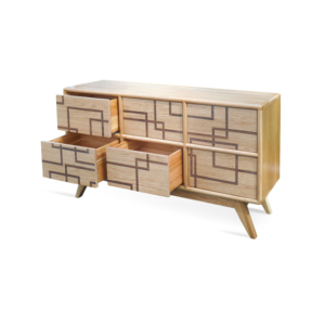 Hadwin Wooden Cabinet <b>Sideboard</b> Chest Modern Natural Design Living Room Bedroom Home Hotel Furniture - Product Image 3