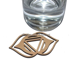 Dessous de verres en bois de Chakra du premier œil, ensemble pour la cuisine - Product Image 1
