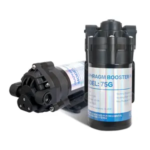 Bomba de osmose reverso bem azul, bomba de filtro de água ro de 12v 24v dc 75/100/200/400 gpd