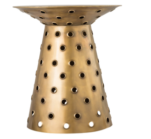 Table d'appoint en métal au design moderne et élégant, de bonne qualité, extensible, ajoute du style aux salons, aux chambres ou aux patios - Product Image 5