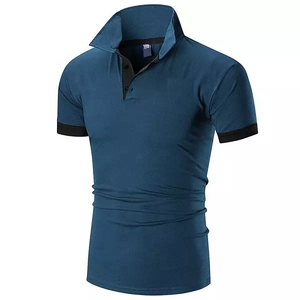 T-shirt de golf à manches courtes personnalisé pour hommes 100% coton, technique de maillot respirant délavé de grande taille avec logo par sublimation pour la conception de polo - Product Image 5