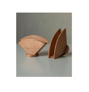 Porte-serviette en bois porte-serviette de Restaurant Bar boîte tubulaire en bois de haute qualité Logo personnalisé Design moderne porte-serviette en bois - Product Image 2