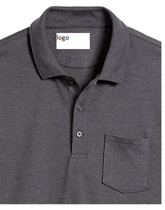 Polo à poche pour hommes, maillot de corps à coupe étroite, 60% coton, Polyester, bouton importé, Machine à laver, 40% pièces - Product Image 5