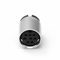 Connecteur Mini Din 8 broches femelle moulé avec câble, 12V, 2A, usage industriel, température d'utilisation -20~85°C, MD-08F1-13 Nian-Yeong