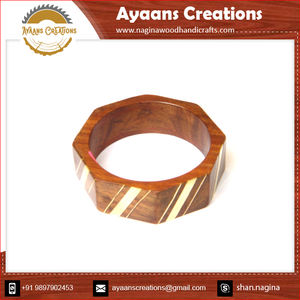 Ayaans 2024มาล่าสุดคุณภาพสูงทำด้วยมือกำไลไม้ธรรมดาดีไซน์หรูหราขายส่งกำไลแฟชั่นราคาถูก - Product Image 4