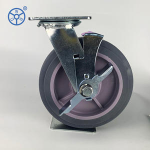 <span class=keywords><strong>Colson</strong></span> 4/5/6/8 pouces roues solides en caoutchouc thermoplastique industriel roulette et roue pivotantes <span class=keywords><strong>de</strong></span> 200mm - Product Image 1