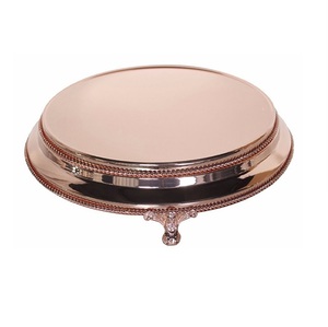 Modern Look <b>Set</b> of 3 Cupcake <b>Stand</b> Brown Color Attractive Design Decorative Metal <b>Cake</b> <b>Stand</b> Round Shape for Wedding Decor - Product Image 3