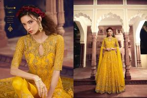 Le plus choisi Salwar Kameez costume Dupatta indien dames femmes portent broderie pierre travail filet de soie pleine longueur en gros bas prix ApparelGarment - Product Image 6