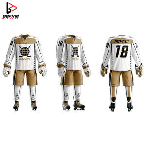 OEM定制标志曲棍球运动衫升华冰球制服，定制面料包括裤子 - Product Image 6