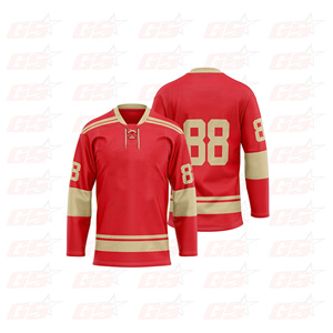 Cheap Wholesale Practice Full Sublimation Printing 100% Polyester Funny Custom Ice Hockey Goalie Jersey - Product Image 2