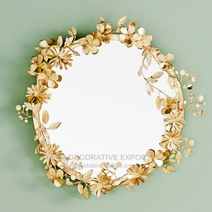 Marco de espejo de pared de Metal hecho a mano de diseño único para decoración navideña del hogar venta al por mayor precio para Decoración - Product Image 3