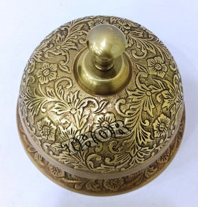 Vintage Style Decorative Brass Antique <b>Bell</b> Modern Design Call <b>Bell</b> for Home or Hotel Handmade New Year Christmas Home Decor - Product Image 2