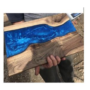 Tabla de cortar de madera de resina de lujo hecha a mano, tabla de quesos de Navidad, tabla de quesos de resina, tabla de cortar de muestra de charcutería gratis - Product Image 3