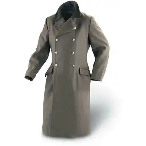 Brand New German Wool Greatcoat Winter Wool Coat Grey Top Quality