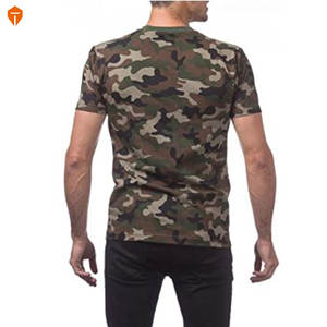 Mens Camouflage Pattern Print Breathable Light O-Neck T-Shirts - Product Image 2
