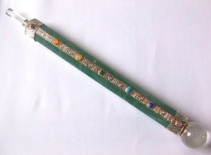 ซัพพลายเออร์ Od สีเขียว Aventurine รักษา Wands: สีเขียว Aventurine รักษาไม้กายสิทธิ์สำหรับขาย - Product Image 2