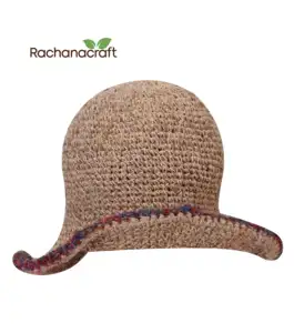 หมวกถักกัญชาอินทรีย์100% ย่อยสลายได้ทางชีวภาพ,สำหรับท่องเที่ยวปีนเขาและใช้ประจำวันทำในเนปาลขายส่งซัพพลาย100%