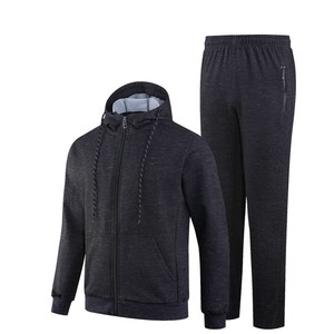 Ensemble de survêtement en molleton à fermeture éclair à manches longues et coupe classique - Antibactérien, coupe-vent, respirant - Product Image 2