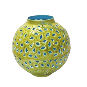 Lanterne marocaine de couleur gris foncé suspendue pour la maison hôtel spa église fête de mariage et décoration festive nouveau style - Product Image 6