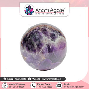 Boule d'améthyste naturelle, pierre de cristal poli de haute qualité - Product Image 5
