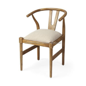 Chaise sans accoudoirs de salon rétro design de luxe Quick Artsy chaise en Y en bois massif salle à manger maison étude salon réception chaise naturelle - Product Image 5