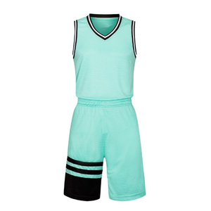 Uniforme de basket-ball personnalisé à la mode classique imprimé partout polyester respirant vêtements d'équipe ensembles grande taille en gros - Product Image 2