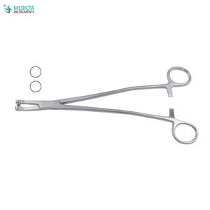 Forceps chapados en oro para hacer fotos, instrumentos ginecológicos con mango único - Product Image 3